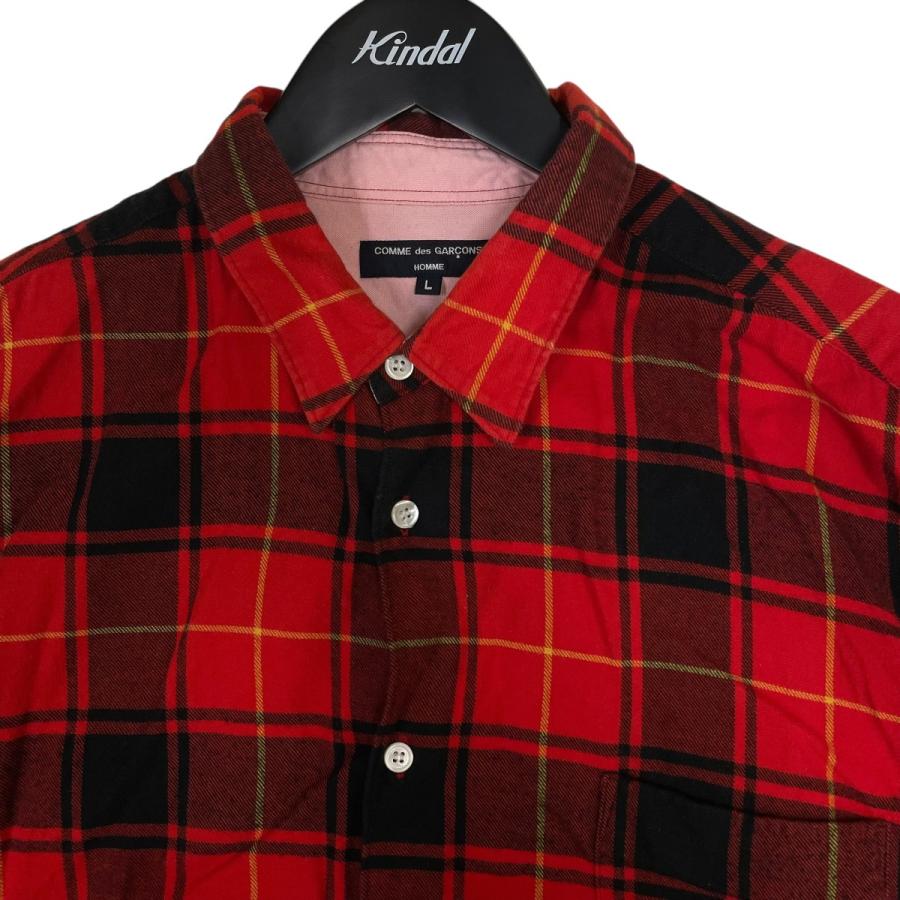 COMME　des　GARCONS　チェッカー柄シャツ COMME des GARCONS HOMME 【値下げ】COMME 長袖チェックシャツ HF-B058