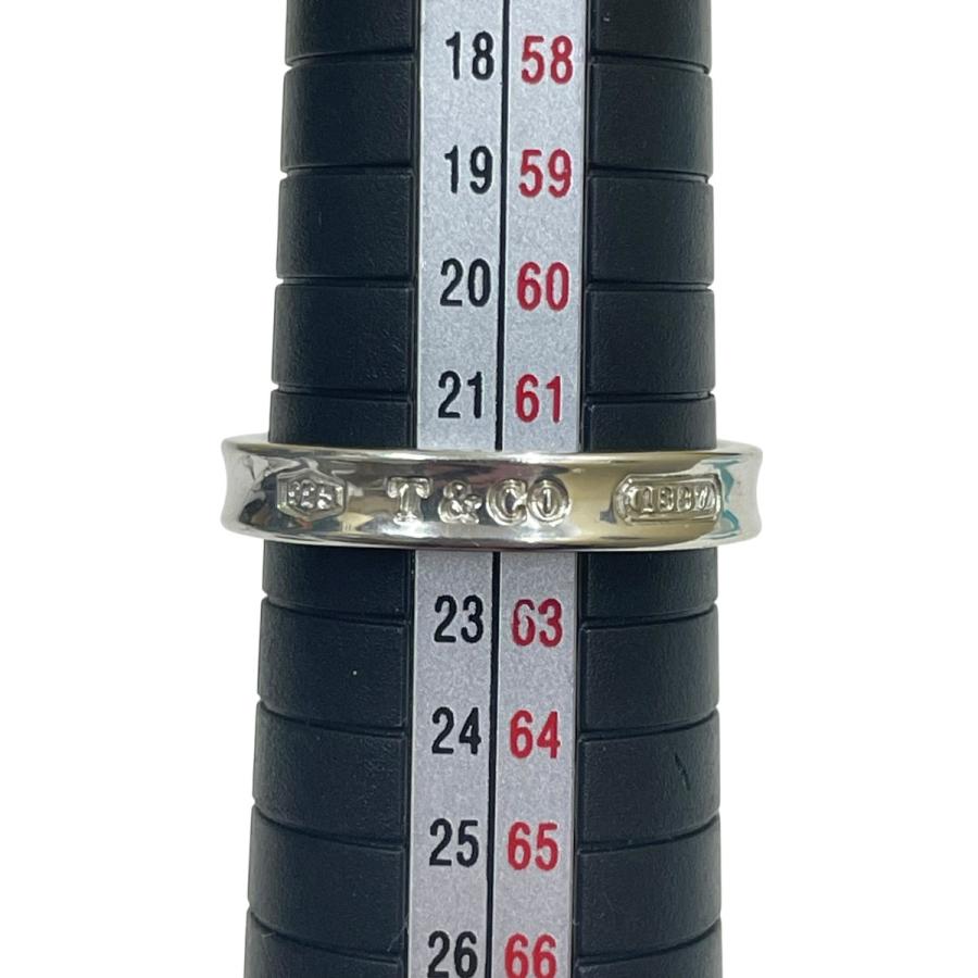 にぎょう美品　Tiffany & Co. ティファニー 7.5号 ナロー ティファニー Tiffany ＆ Co． 1837 ナロー リング サイズ：22号