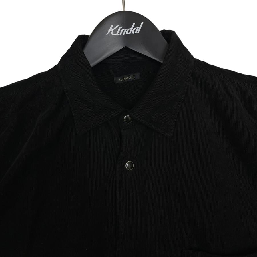 美品　comoli コーデュロイシャツ ブラック 2 COMOLI（コモリ） 【値下げ】COMOLI コーデュロイ コモリシャツ