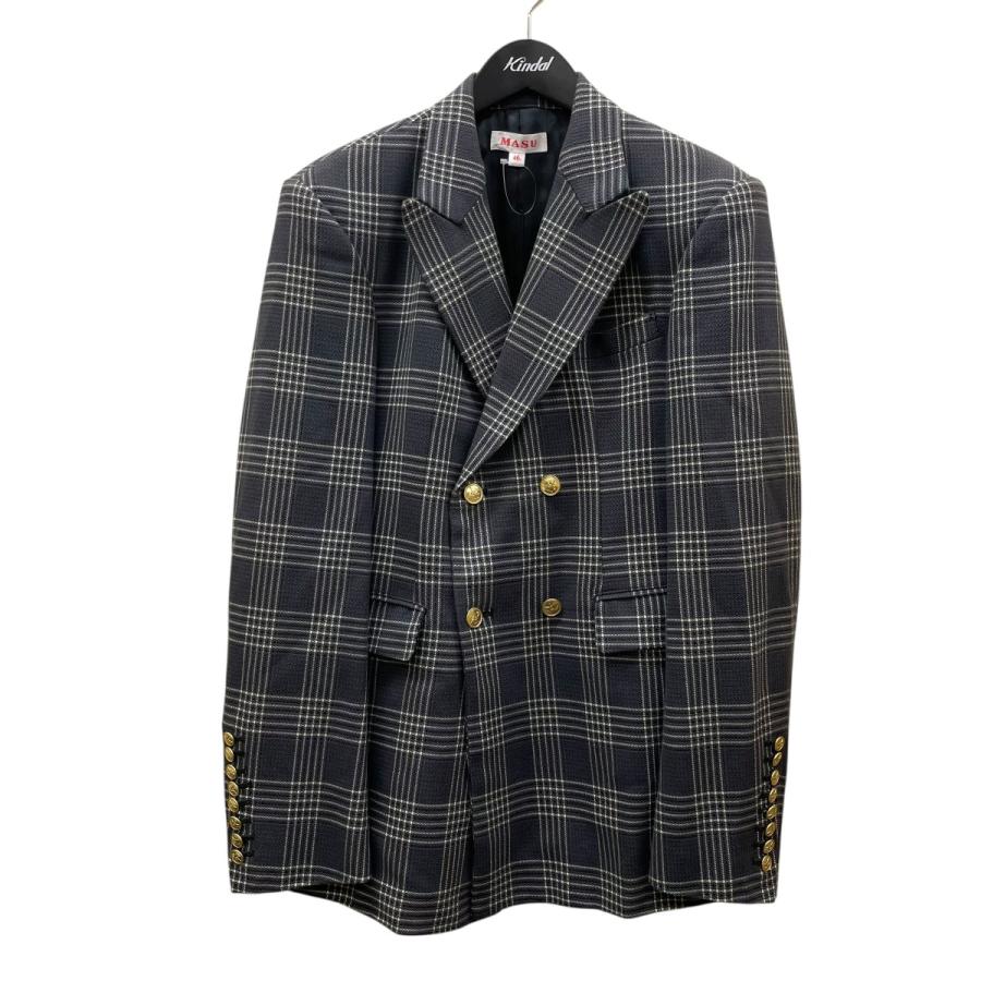 メンズ MASU 23AW GLEN PLAID TAILORED JACKET 46
