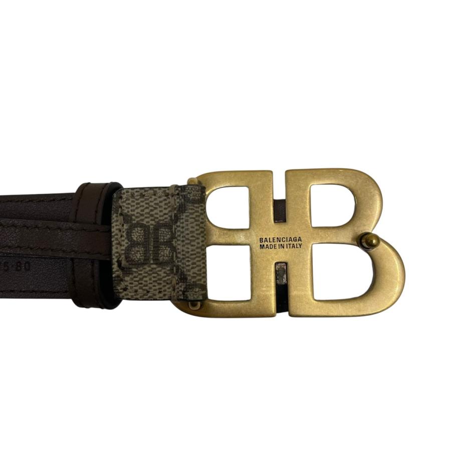 BALENCIAGA × GUCCI コラボ ベルト 80 BB ハッカー BALENCIAGA - BALENCIAGA × GUCCI コラボ HACKER BB メンズ ベルトの