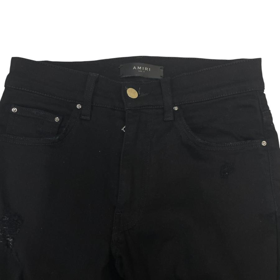 @*様 AMIRI ブラックデニム　ウエスト28 AMIRI（アミリ） デニムパンツ ブラック サイズ：28 : カインドオル