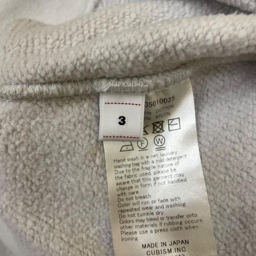 【値下げ】VISVIM 25SS COURT SWEAT L S スウェット トレーナー 0125205010025 オフホワイト サイズ：3 (広島