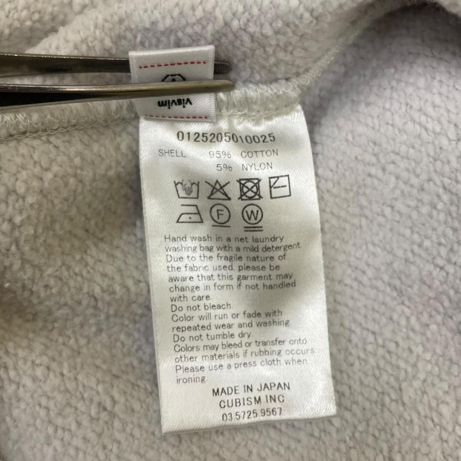 【値下げ】VISVIM 25SS COURT SWEAT L S スウェット トレーナー 0125205010025 オフホワイト サイズ：3 (広島