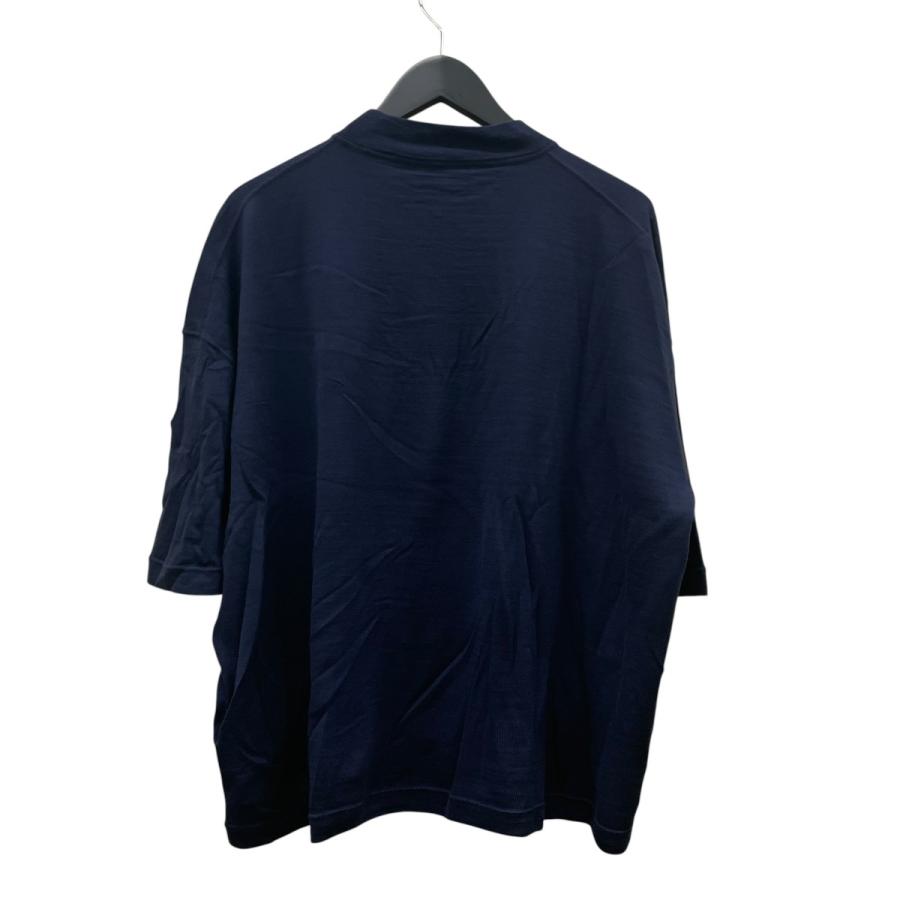 JIL SANDER（ジルサンダー） 半袖ニット JSUO751017 ネイビー サイズ 