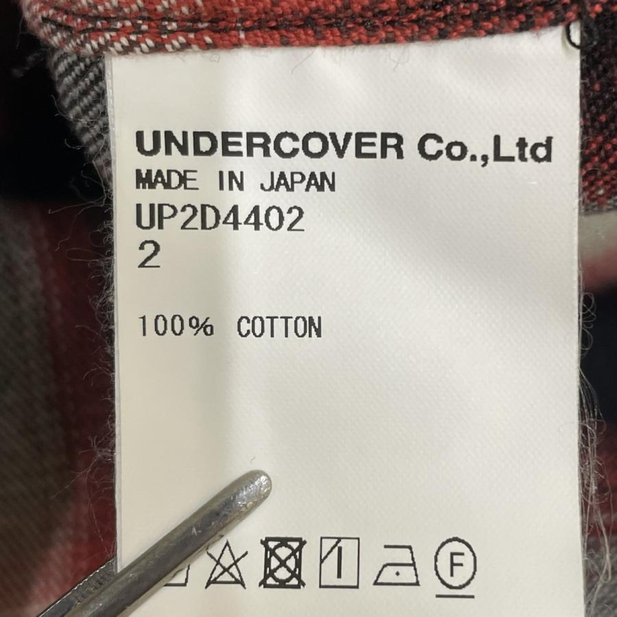 UNDERCOVER（アンダーカバー） チェックネルシャツ UP2D4402 レッド系