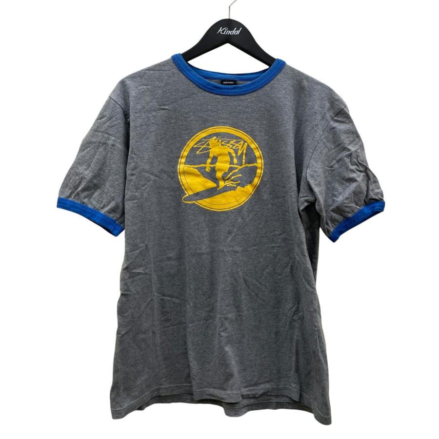 STUSSY（ステューシー） リンガーTシャツ 半袖Tシャツ グレー サイズ 