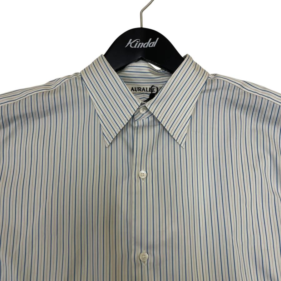 AURALEE（オーラリー） 【値下げ】AURALEE COTTON SILK STRIPE DOUBLE