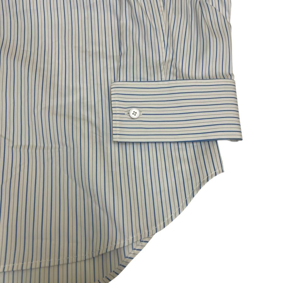 AURALEE（オーラリー） AURALEE COTTON SILK STRIPE DOUBLE-CUFF SHIRT