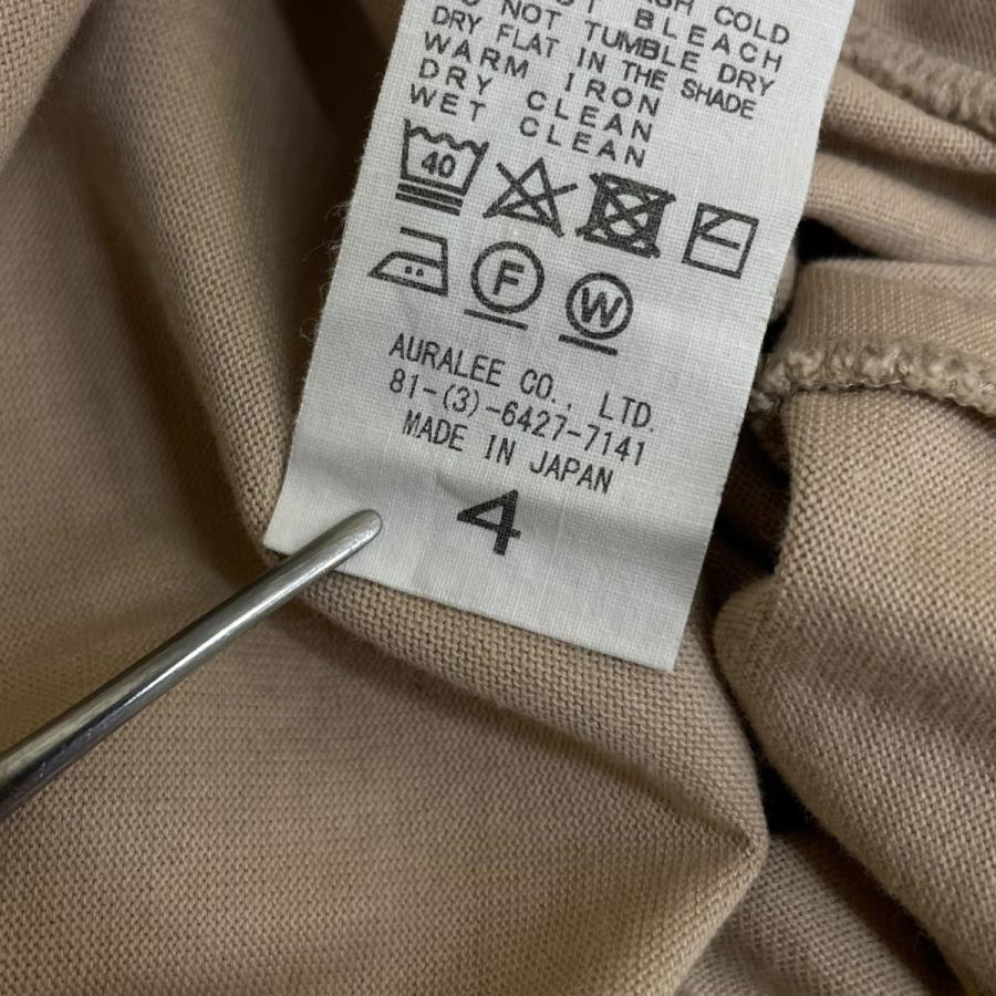AURALEE（オーラリー） 無地 長袖Tシャツ コットンTシャツ A9SP01GT 
