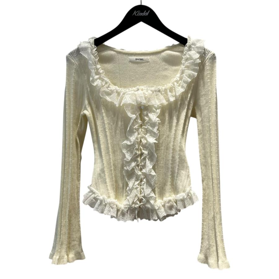 SNIDEL（スナイデル） Snidel USAGI ONLINE限定 フリルニットプル