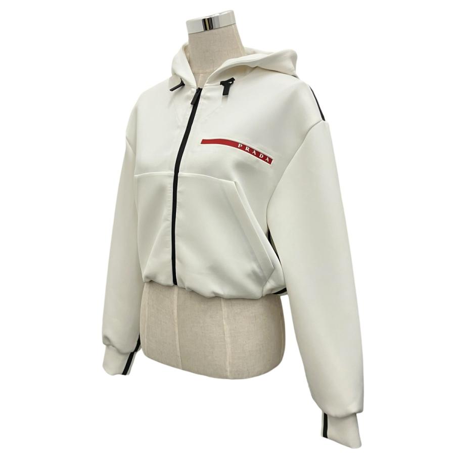 PRADA SPORTSホワイト ジップアップジャケット PRADA SPORT（プラダスポーツ） PRADA SPORTS LINEA ROSSAジップ