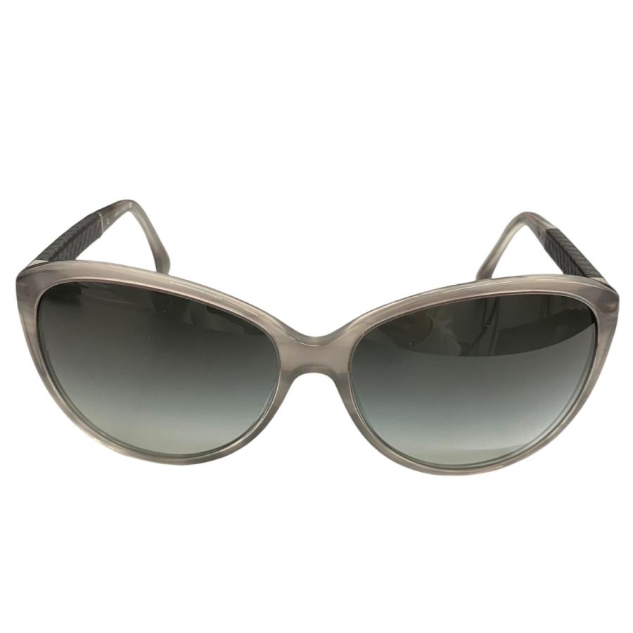 ★SALE【5hc2978-h】シャネル サングラス 4067 プラスチック グレー シルバー金具【中古】レディース シャネルCHANEL チェーンフレームサングラス シルバー55□17 135 (K