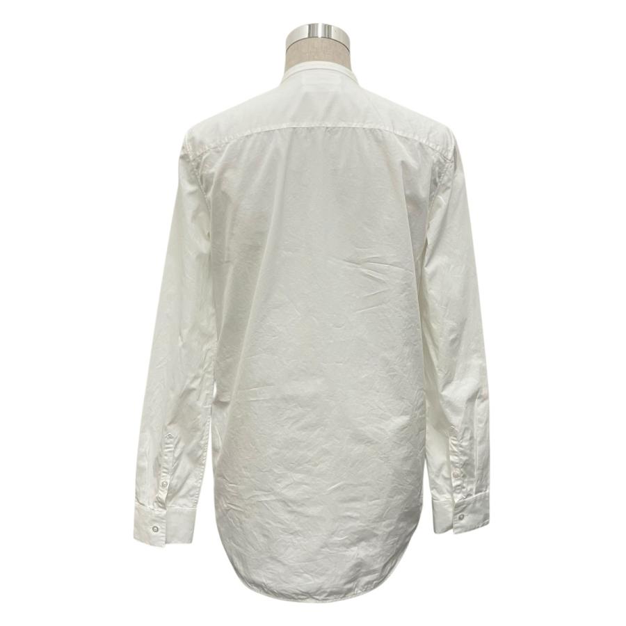 JIL SANDER（ジルサンダー）ホワイトシャツ　比翼仕立　イタリア製　36 JIL SANDER（ジルサンダー） JIL SANDER 23SS バンドカラー比翼シャツ