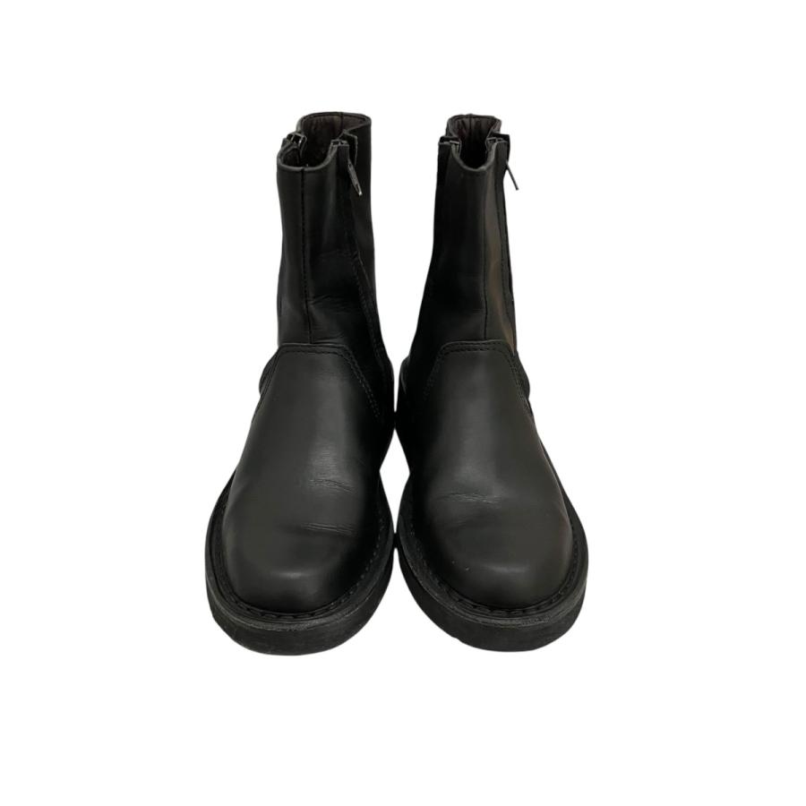 ヨウジヤマモト YOHJI YAMAMOTO レザー両サイドジップブーツ ブラック サイズ：36_1
