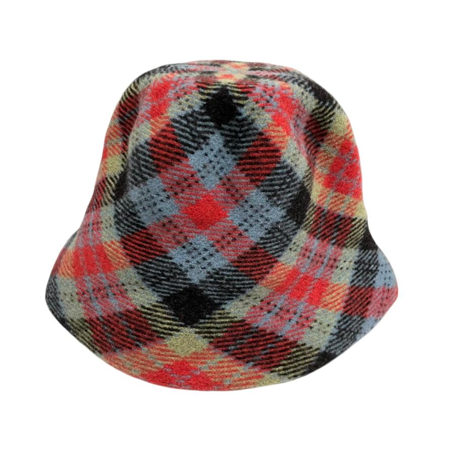レア✨Vivienne westwood 帽子　オーブ　レザータグ　マルチカラー Vivienne Westwood（ヴィヴィアンウエストウッド） ウールチェック