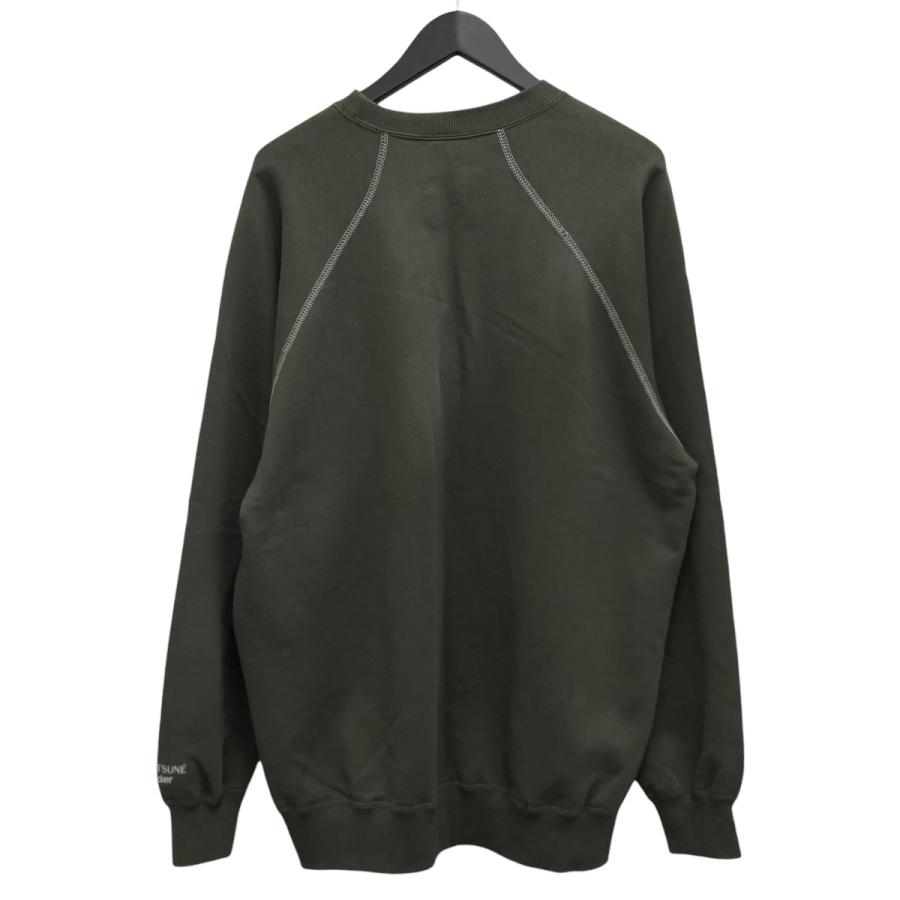 メゾンキツネ×アンドワンダー MAISON KITSUNE×and wander プリントスウェット 574-3184904 オリーブ サイズ：4_1
