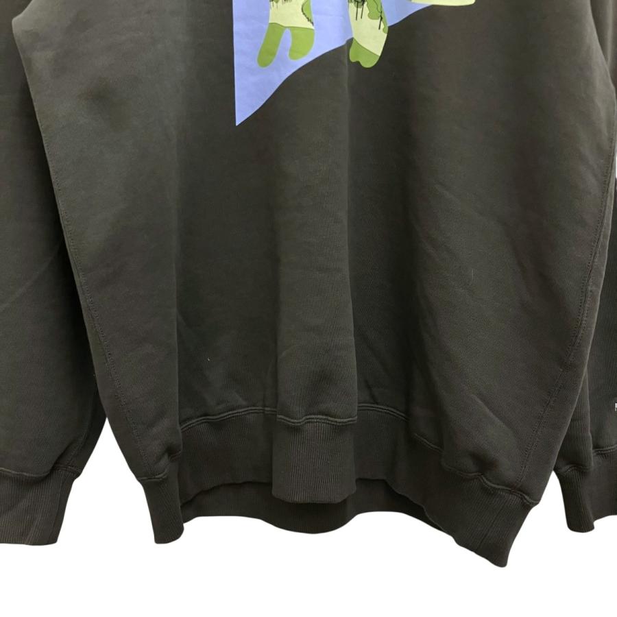 メゾンキツネ×アンドワンダー MAISON KITSUNE×and wander プリントスウェット 574-3184904 オリーブ サイズ：4_3