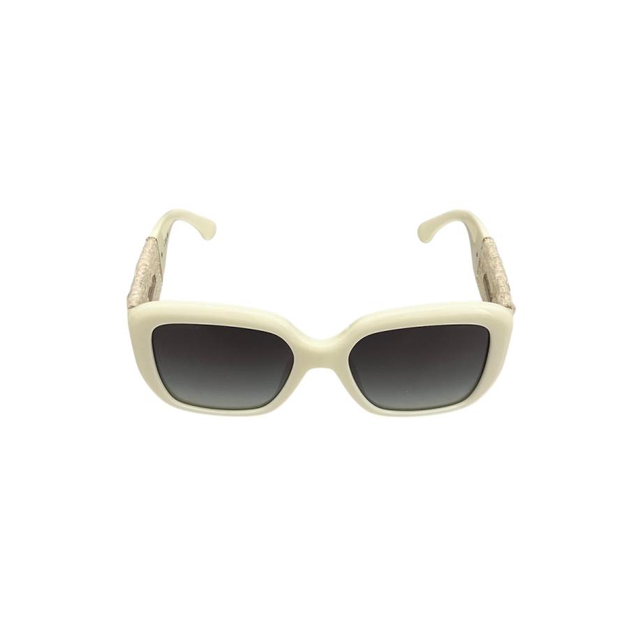 シャネル CHANEL ツイード切替サングラス 5512-A ホワイト サイズ：55□19-140の画像