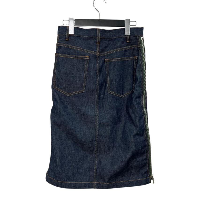 アーペーセー×サカイ A．P．C．×sacai サイドジップデニムスカート 21E2-PSAFF-F06325 インディゴ サイズ：34の画像