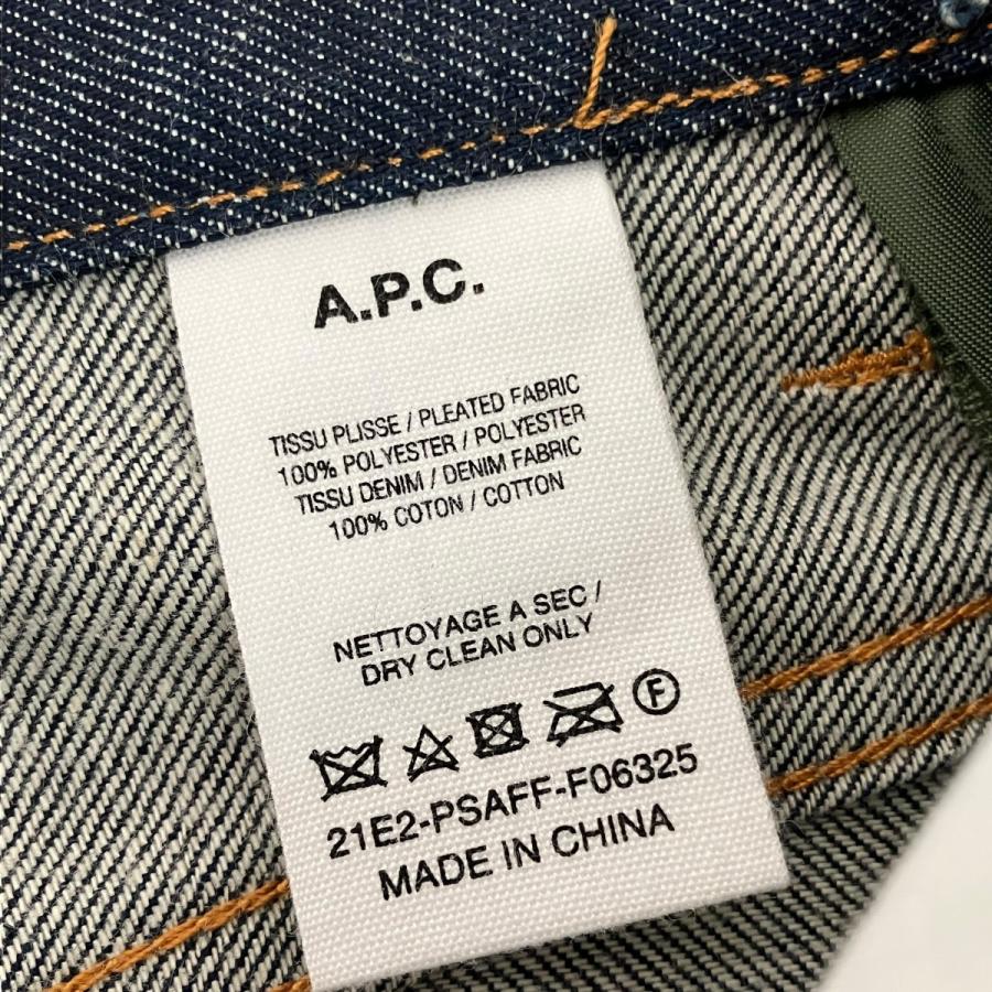 アーペーセー×サカイ A．P．C．×sacai サイドジップデニムスカート 21E2-PSAFF-F06325 インディゴ サイズ：34の画像
