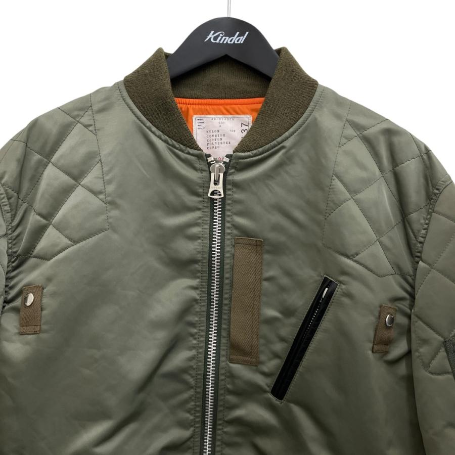 sacai（サカイ） レザードッキングMA-1フライトジャケット 20-02437M