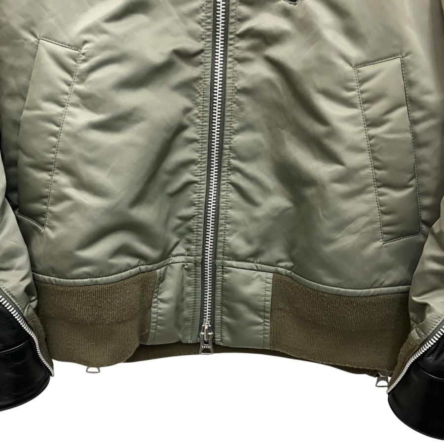 sacai（サカイ） レザードッキングMA-1フライトジャケット 20-02437M
