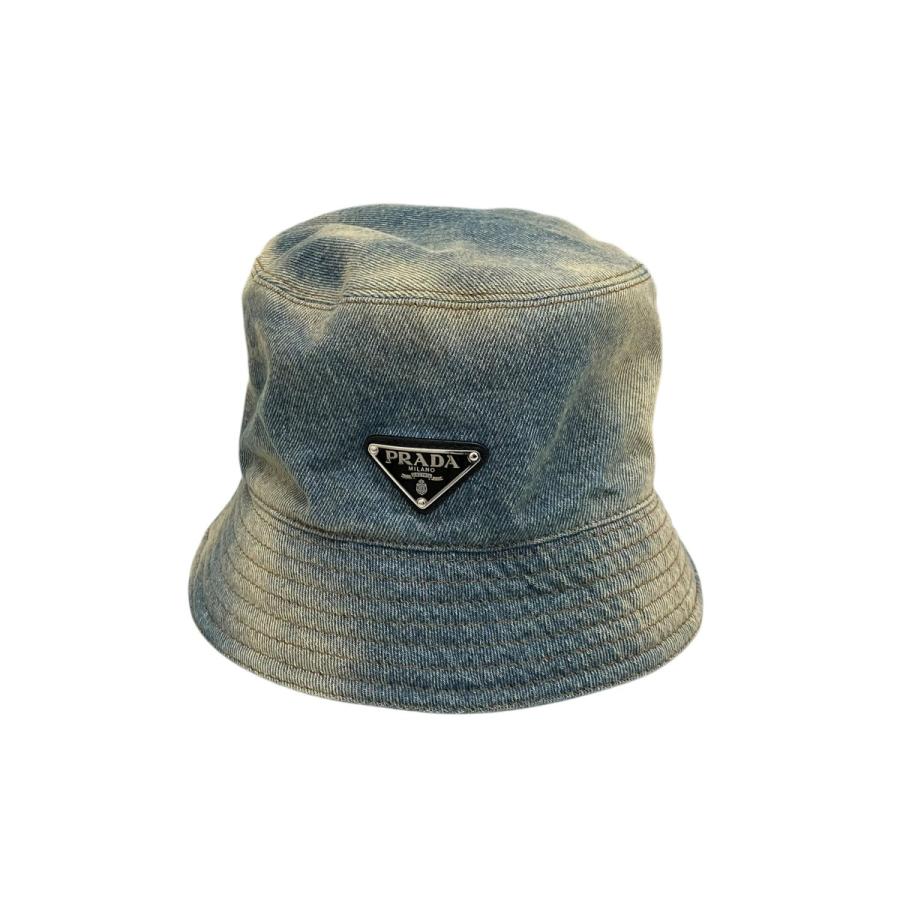 PRADA（プラダ） デニムバケットハット 1HC137 インディゴ サイズ：M