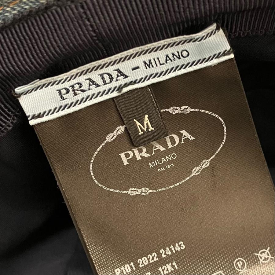 PRADA（プラダ） デニムバケットハット 1HC137 インディゴ サイズ：M