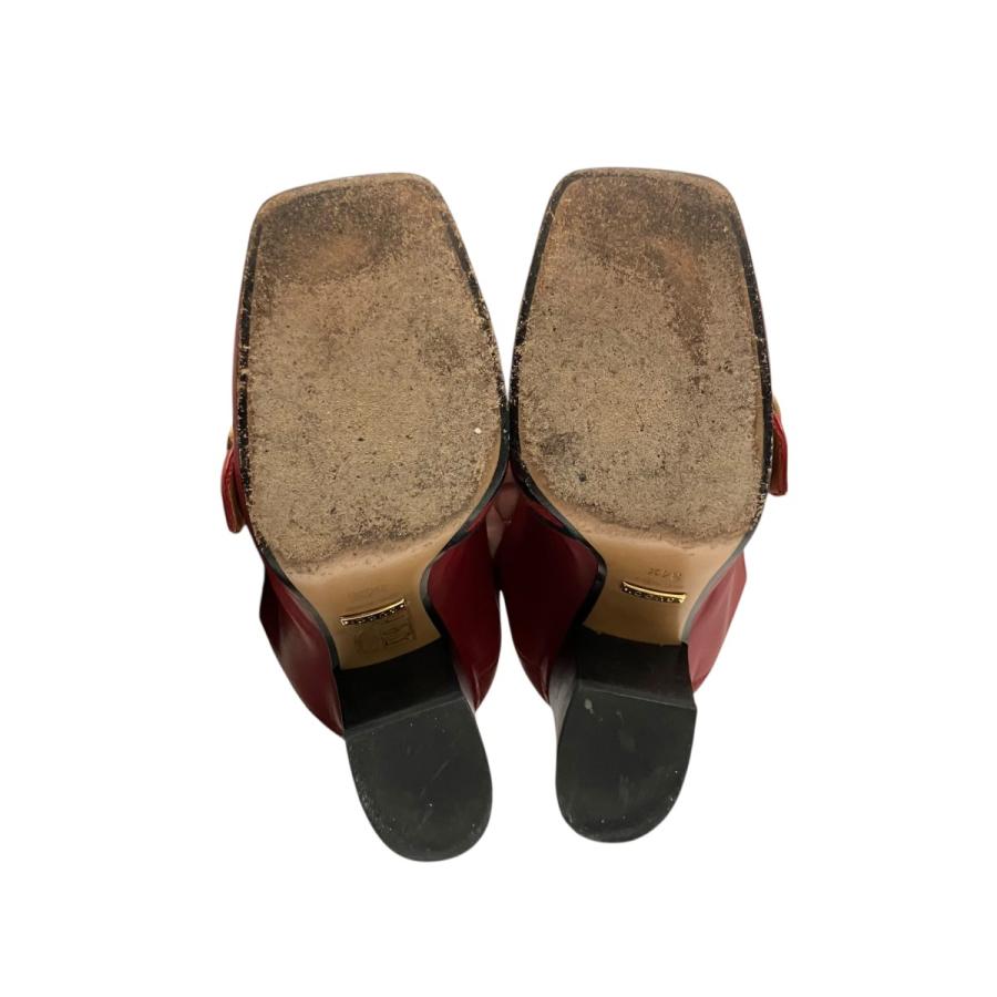 GUCCI（グッチ） ミッドヒールローファー 423535 レッド サイズ：34 1