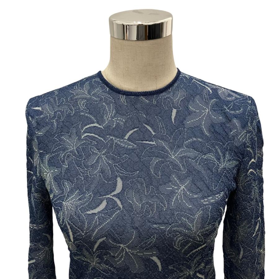 マメクロゴウチ mame kurogouchi 26SS 【Floral Jacquard Sheer Knit