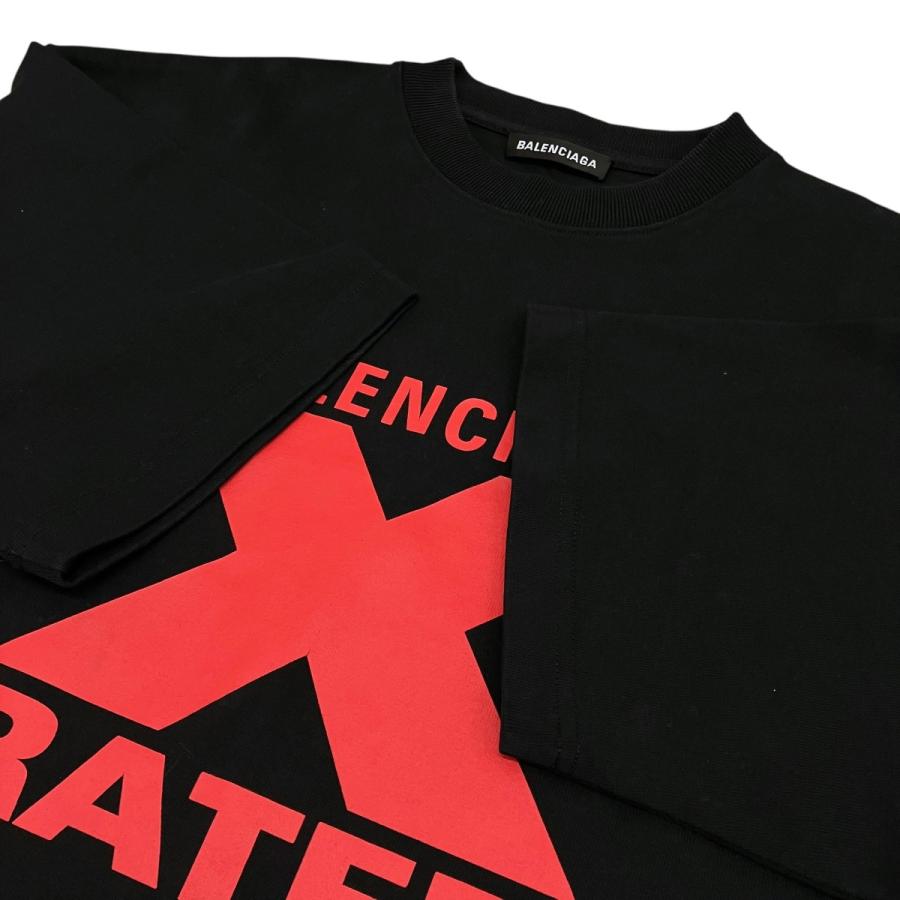 BALENCIAGA（バレンシアガ） プリントTシャツ 620969 TIVA7 ブラック 