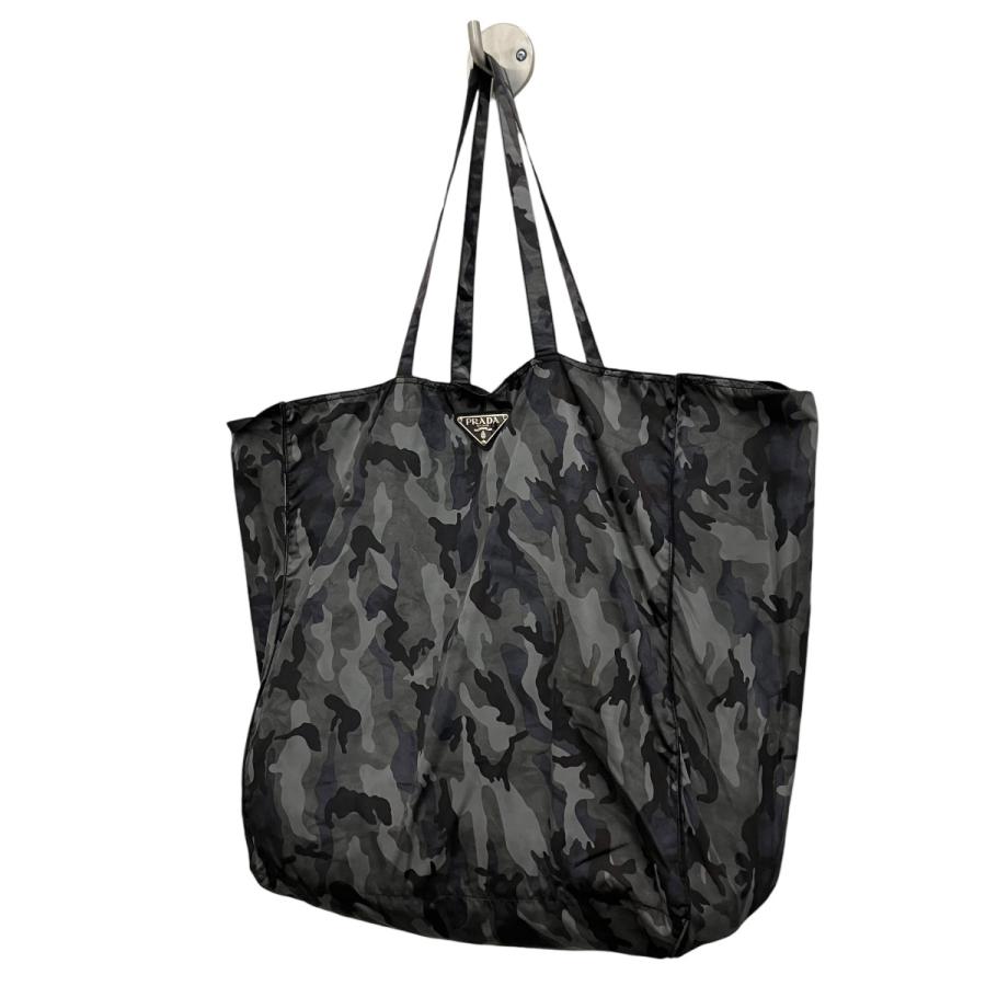 PRADA（プラダ） カモフラナイロントートバッグ グレー : カインドオル