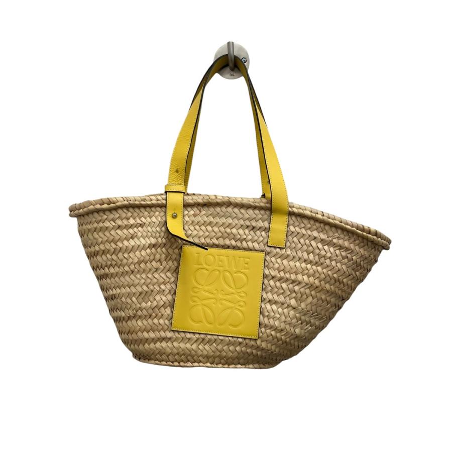 LOEWE（ロエベ） ミディアム カゴバッグ ベージュ×イエロー 