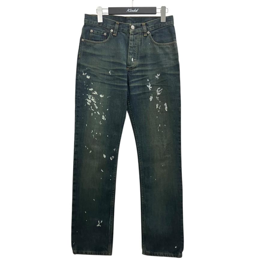HELMUT LANG（ヘルムートラング） 本人期ペンキ加工デニムパンツ 