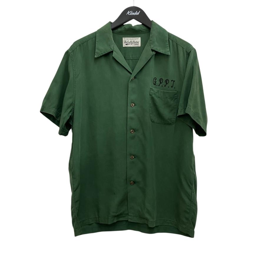 WACKO MARIA オープンカラー 半袖シャツ Lサイズ ライトグリーン WACKO MARIA（ワコマリア） オープンカラー半袖シャツ グリーン サイズ