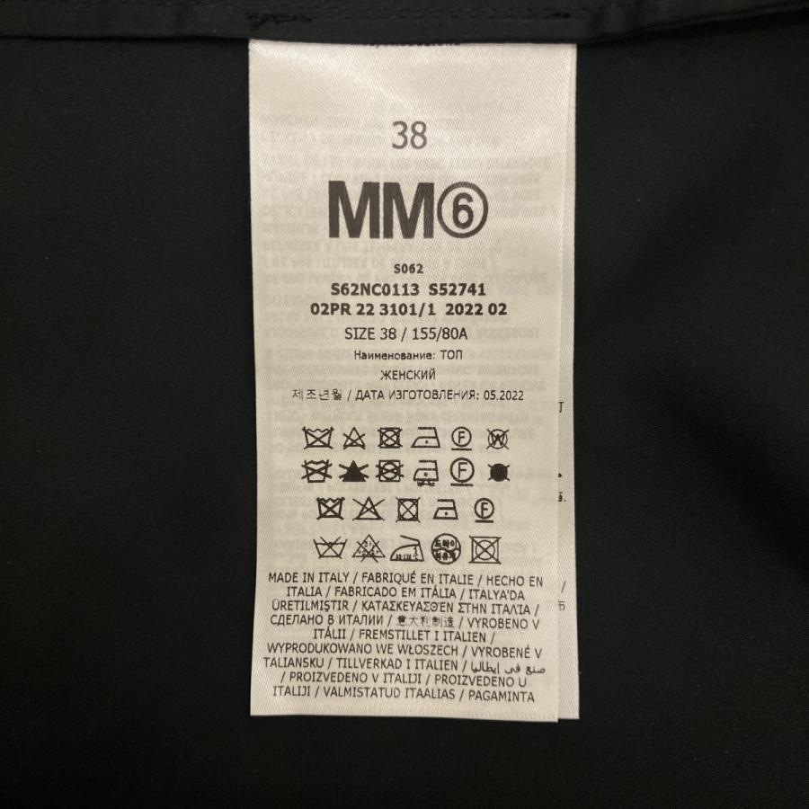 MM6 メゾンマルジェラ イタリア製 総柄 ギャザースリーブ ブラウス Lサイズ MARTIN MARGIELA（マルタン マルジェラ） MM6 Maison Margiela 22AW