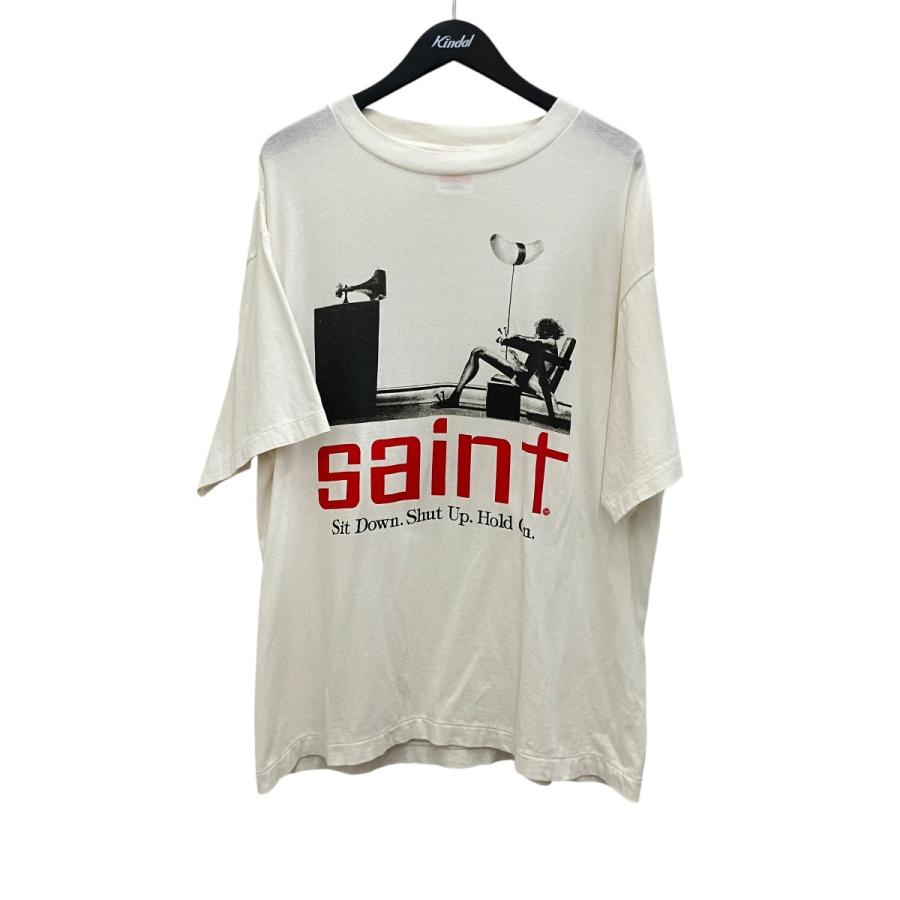 値下げ】SAINT MICHAEL 【SIT DOWN MAXELL SAINT】 プリントTシャツ SM