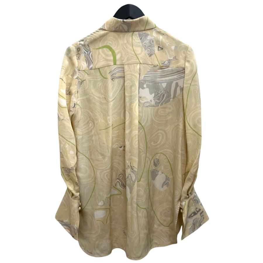 マメクロゴウチ mame kurogouchi 25SS Marble Print Silk Shirt