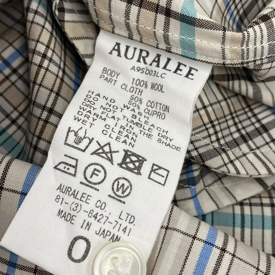 AURALEE（オーラリー） 【値下げ】AURALEE SUPER LIGHT WOOL CHECK