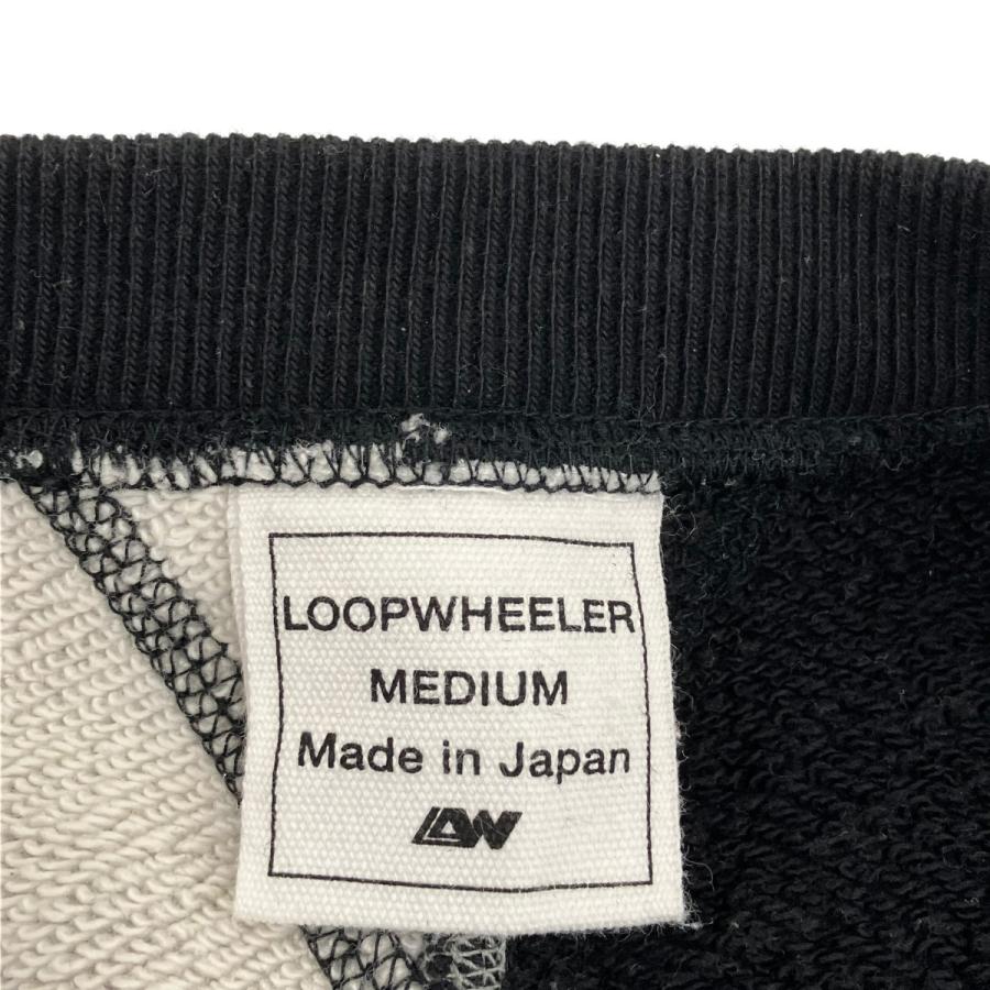 LOOPWHEELER（ループウィラー） クルーネックスウェット ブラック