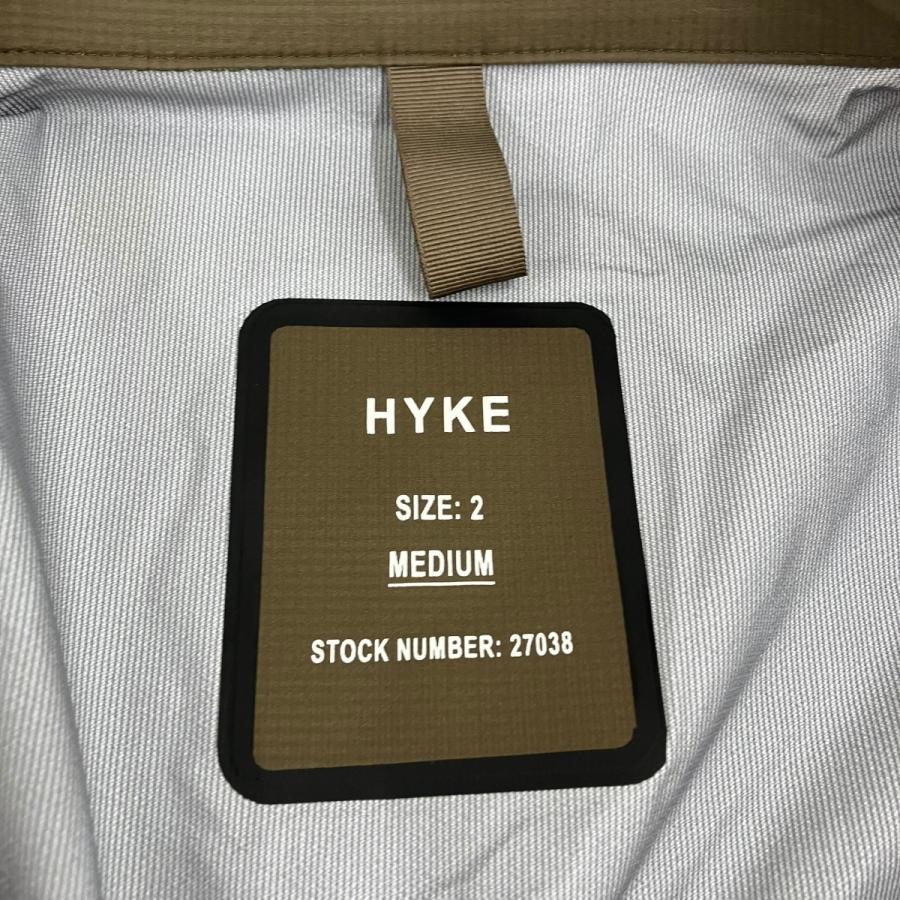 ハイク HYKE 22SS RIDING COAT ナイロンコート 221-27038 オリーブ サイズ：2/M