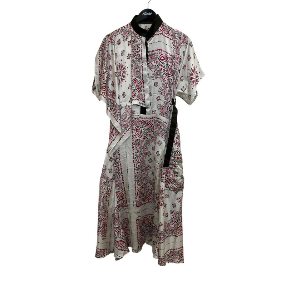 sacai（サカイ） バンダナプリントドレス 半袖ワンピース 22-05930 