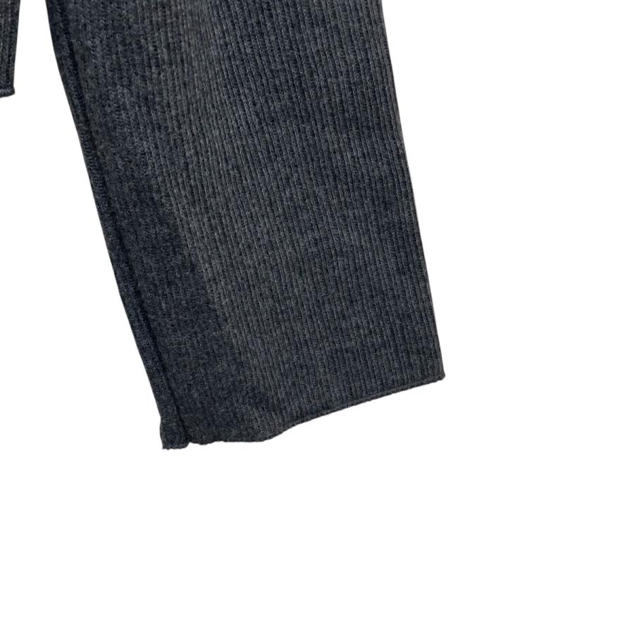 ZARA（ザラ） フラワーコサージュ ニットカーディガン グレー サイズ