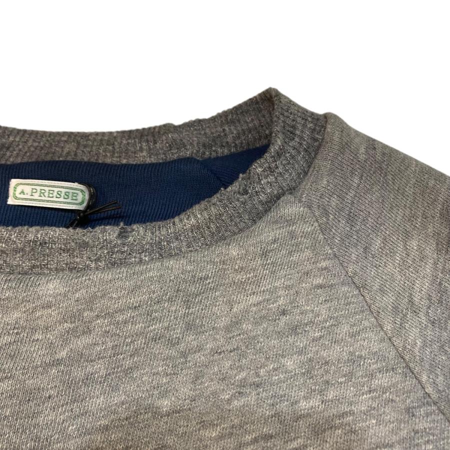 アプレッセ A．PRESSE 26SS Vintage Light Weight Reversible Sweatshirt ヴィンテージリバーシブルの画像