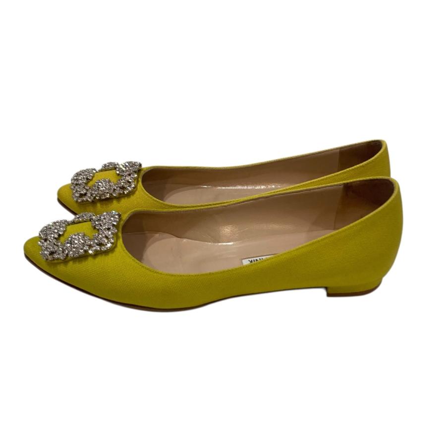 【値下げ】Manolo Blahnik HANGISI パンプス イエロー サイズ：36 (EC)_1