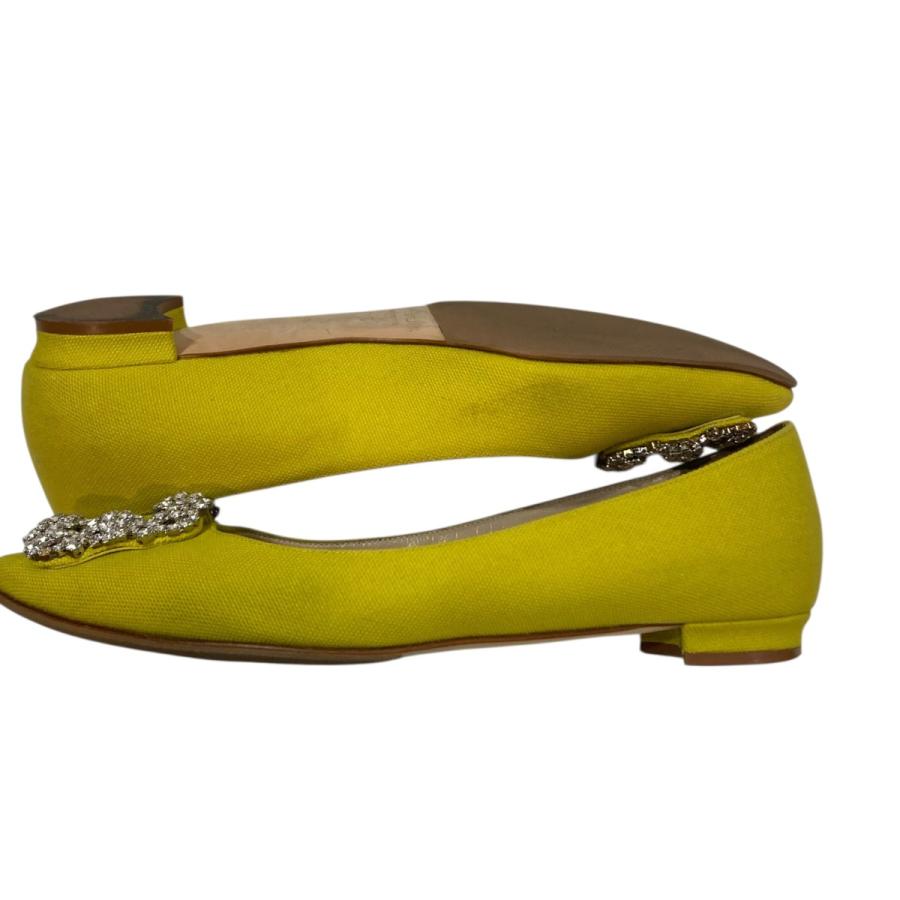 【値下げ】Manolo Blahnik HANGISI パンプス イエロー サイズ：36 (EC)_3
