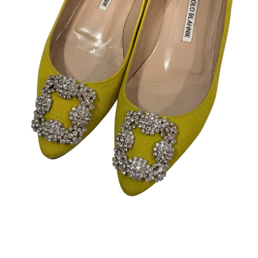 【値下げ】Manolo Blahnik HANGISI パンプス イエロー サイズ：36 (EC)_5