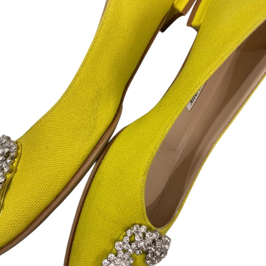 【値下げ】Manolo Blahnik HANGISI パンプス イエロー サイズ：36 (EC)_7