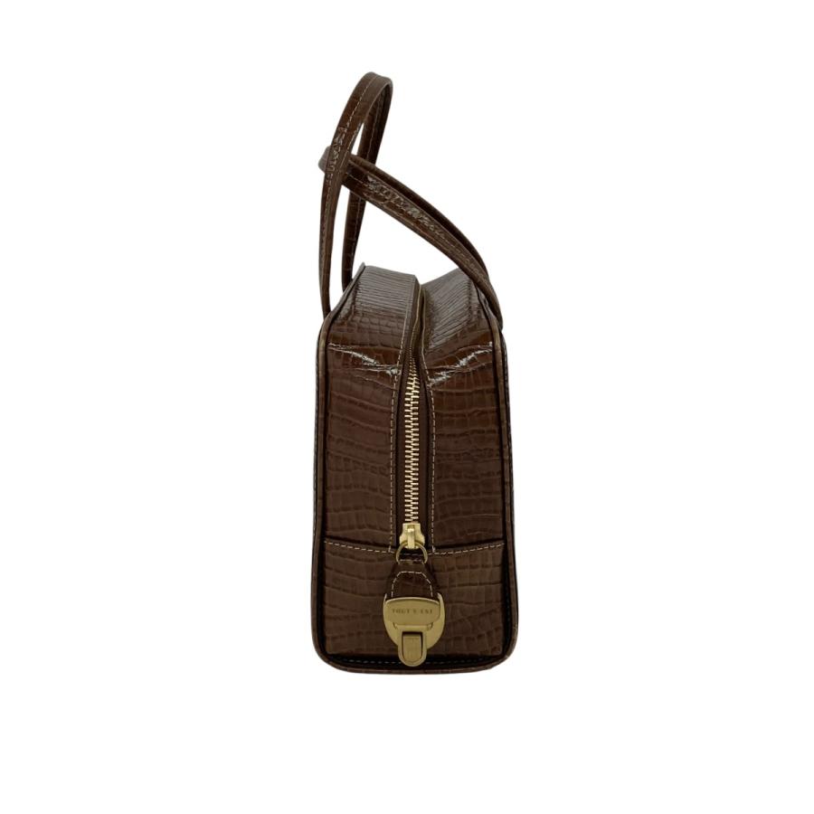 値下げ】TOUT Y EST SAC LOQUET MINI ハンドバッグ ブラウン (西宮今津 